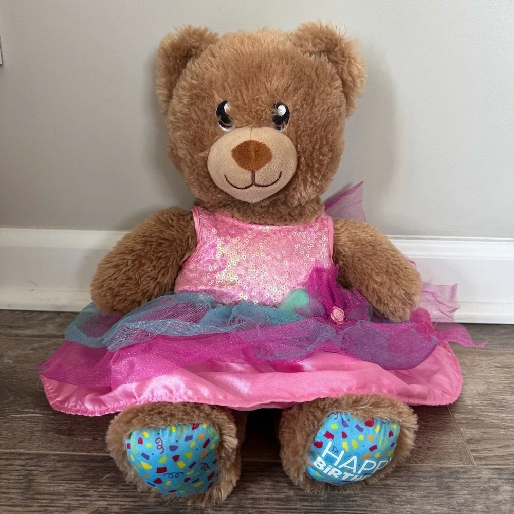 Build-A-Bear BallerinaSequins Dress - Happy Birthday Edition w/Lights Teddy Bear